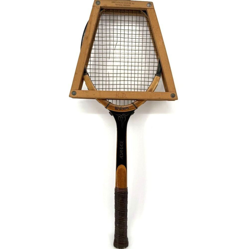 Wilson Advantage Wooden Racket And Wood Press